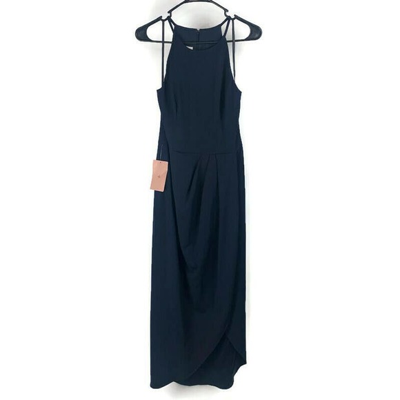 BHLDN Marceau Dress Navy Size 4 - Picture 2 of 9